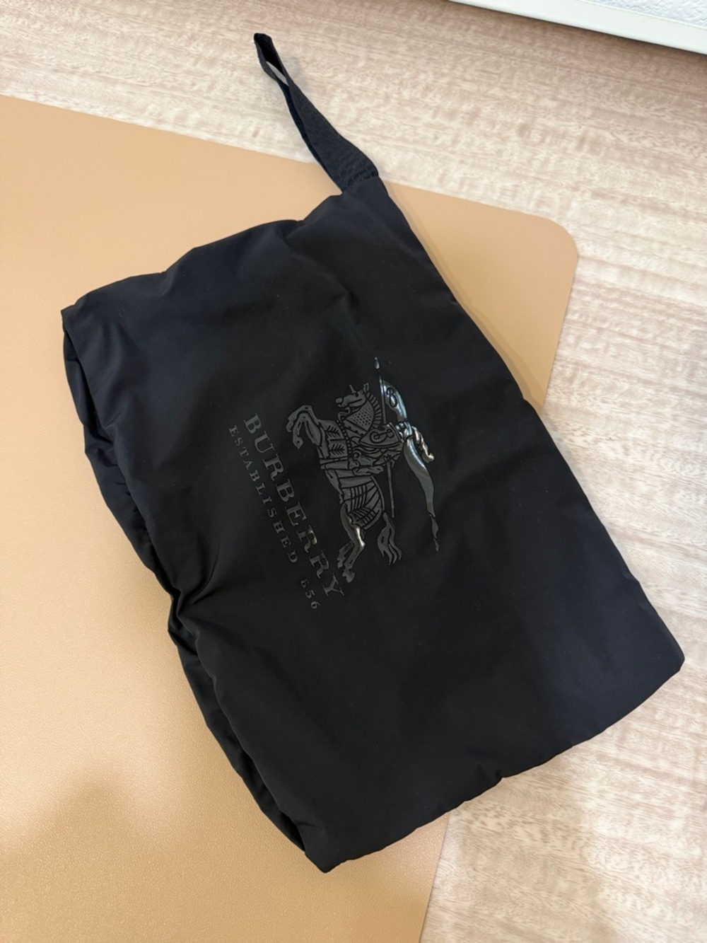 Burberry Black Nylon Cloth clutch bag